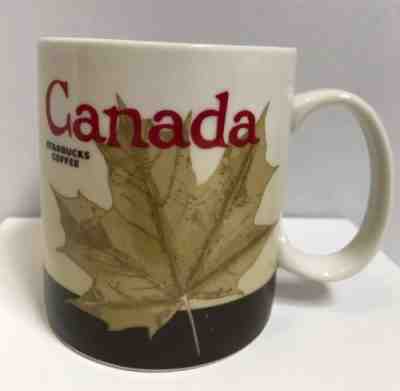 Starbucks Coffee Canada 2012 Global Icon Mug Maple Leaf Mountains 16oz Tag Brown - Sold on eBay Nov, 26th 2018 for $29.99