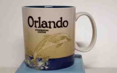 Starbucks Global Icon Orlando 16 oz Coffee Tea Mug Cup 2012  Dolphin Ocean EUC - Sold on eBay Nov, 26th 2018 for $23.00