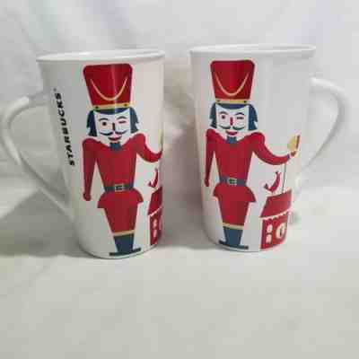 STARBUCKS Christmas Tall Coffee Mug Cups Nutcracker Set TWO LOT Holiday 2012 - Sold on eBay Nov, 26th 2018 for $9.99