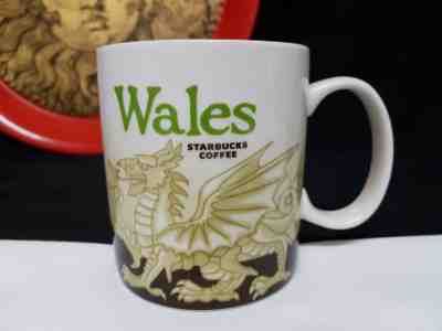 STARBUCKS COLLECTOR SERIES WALES CITY 16 OZ COFFEE MUG 2012 - Sold on eBay Nov, 26th 2018 for $45.00