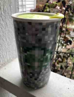 Starbucks Rodarte Pixel Double Wall Ceramic Travel Tumbler - 12 oz from 2012 - Sold on eBay Nov, 26th 2018 for $19.99