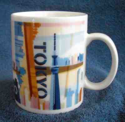 2013 Starbucks Tokyo Japan Ceramic Coffee Mug 14 oz city scene - Sold on eBay Nov, 28th 2018 for $34.95