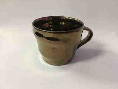 Starbucks Coffee Swirl Mug BRONZE Copper Gold Metallic Cup Mug 12 oz 2013 - Sold on eBay Nov, 28th 2018 for $10.00