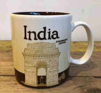 Starbucks 2013 INDIA Collector Series 16oz Coffee Mug / Cup Cricket Player - Sold on eBay Nov, 27th 2018 for $20.00