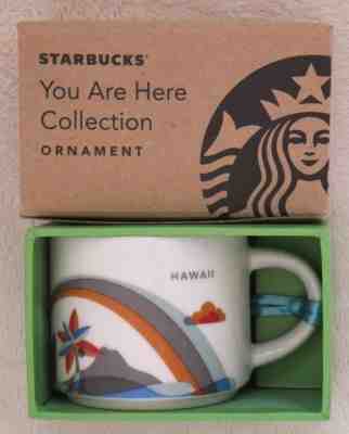 Starbucks YAH Ornament Hawaii You Are Here Party Mug 2013 Retired Card - Sold on eBay Nov, 27th 2018 for $10.00