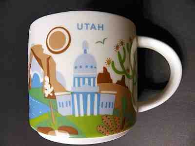Starbucks 2013 Utah Retired You Are Here Collection 14 fl oz Mug Coffee Cup  - Sold on eBay Nov, 27th 2018 for $15.00