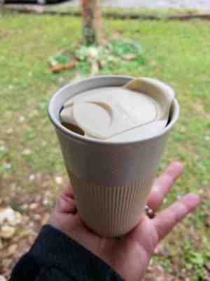 Starbucks 2013 White Snowflake Rubber Grip Tumbler Travel Cup *Never Used!* - Sold on eBay Nov, 27th 2018 for $10.00
