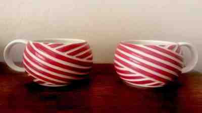 2013 Starbucks Red Christmas Swirl 12oz Coffee Cup Mug - Set Of 2 - Sold on eBay Nov, 27th 2018 for $6.00