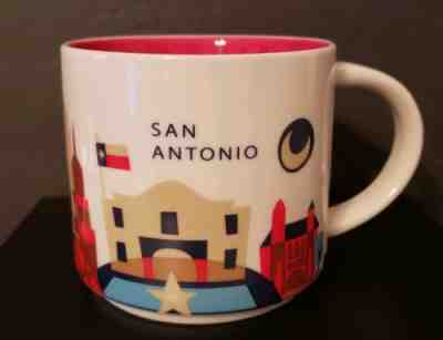 STARBUCKS MUG YOU ARE HERE YAH Coffee Cup 2013 San Antonio Ceramic Collectible  - Sold on eBay Nov, 26th 2018 for $22.01