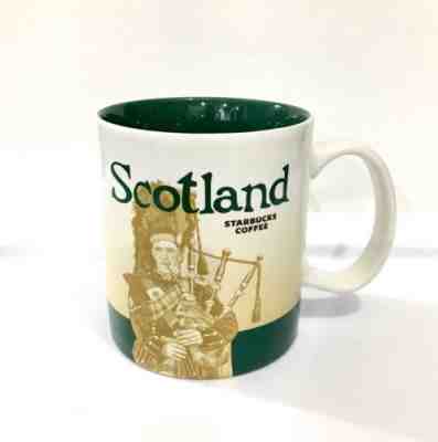 Starbucks Coffee Mug Cup 2013 16oz SCOTLAND Mint Collectors Mug BagPipes - Sold on eBay Nov, 26th 2018 for $28.99