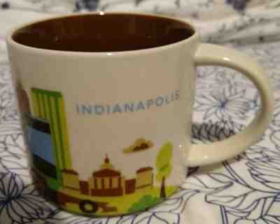 Starbucks Indianapolis Coffee Mug You Are Here Collection 2014 No Box - Sold on eBay Nov, 27th 2018 for $7.80