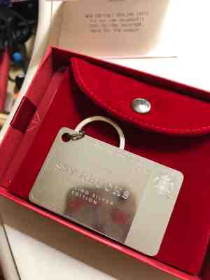 starbucks sterling silver gift card 2014 with $50 credit. Never used - Sold on eBay Nov, 27th 2018 for $125.00