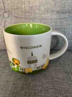Starbucks Coffee Mug You Are Here  Wisconsin 2014 - Sold on eBay Nov, 27th 2018 for $9.00