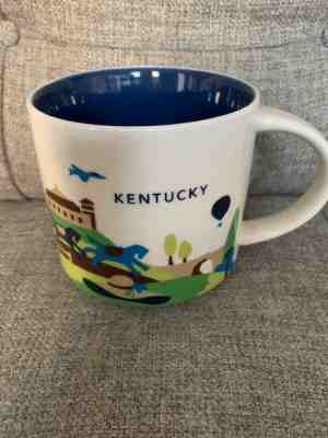 STARBUCKS 14 oz Coffee Mug Cup YOU ARE HERE Collection 2014 KENTUCKY - Sold on eBay Nov, 27th 2018 for $16.50