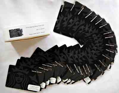 LOT 25 Starbucks NEW gift cards 2014 SPECIAL EDITION Black Siren + ORIGINAL BOX! - Sold on eBay Nov, 27th 2018 for $59.94