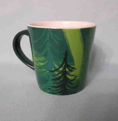 STARBUCKS 2014 Holiday Green DEMI Espresso Cup - 3 fl. oz. - Pine Trees - Sold on eBay Nov, 27th 2018 for $5.00