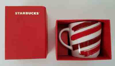 Starbucks Red Stripe 3oz Mug Demitasse Espresso 2014 Christmas Candy Cane Cup - Sold on eBay Nov, 26th 2018 for $8.95