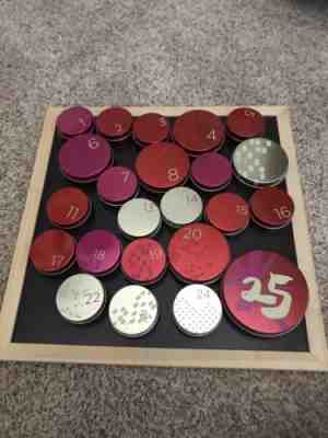 STARBUCKS 2014 Christmas Advent Calendar Magnetic Tins No Candy/Card Read Desc - Sold on eBay Nov, 26th 2018 for $9.99