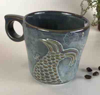 Starbucks Mermaid Tail Coffee Tea Mug 2014 Anniversary Edition Blue Green Siren - Sold on eBay Nov, 25th 2018 for $29.99