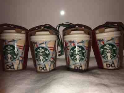 4 X Starbucks Ornament Lot 2015 Christmas Washington DC. Brand New!!LAST LOT!!! - Sold on eBay Nov, 28th 2018 for $15.99