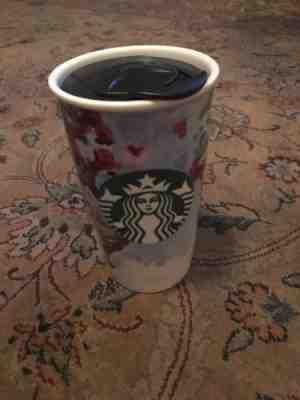 Starbucks Earth Globe World Watercolor Ceramic 2015 Travel Cup Tumbler 12 Oz - Sold on eBay Nov, 27th 2018 for $25.99