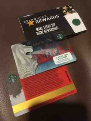 Registered Mail - Starbucks Card Singapore  2015 MerLion Pin Intact - Sold on eBay Nov, 27th 2018 for $9.89