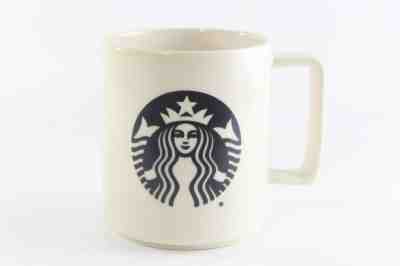 Starbucks Coffee Mug 2015 Black Mermaid Logo On Beige Made in USA 14 oz Tea Cup. - Sold on eBay Nov, 27th 2018 for $21.00