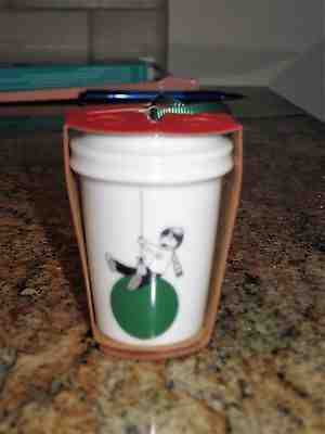 Starbucks TO GO CUP Boy On Ball Swing Christmas Holiday Ornament 2015 NEW - Sold on eBay Nov, 26th 2018 for $5.99