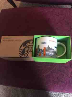 Starbucks Coffee YAH Mug 2015 CHICAGO You Are Here Collection Cup 14 oz NWT, box - Sold on eBay Nov, 26th 2018 for $17.95