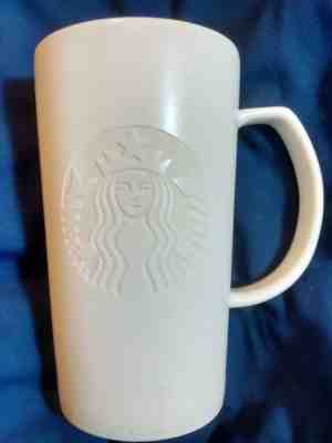 2015 STARBUCKS 16 oz. GRANDE Coffee Mug w/ Etched / Embossed MERMAID LOGO ~ EUC - Sold on eBay Nov, 26th 2018 for $22.22