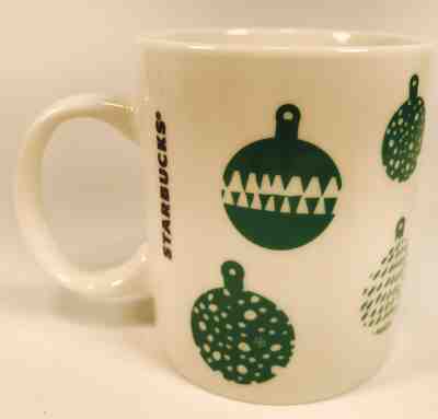 2016 Starbucks Holiday Coffee Tea Mug Cup Green Christmas Ornaments - Sold on eBay Nov, 28th 2018 for $12.95