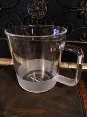 STARBUCKS Coffee 2016 Glass Drinking Glass Clear Frosted Mugs Cups 12oz - Sold on eBay Nov, 27th 2018 for $15.00