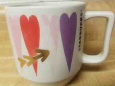 2016 Starbucks Hearts With Gold Arrow Coffee Cup/Mug a - Sold on eBay Nov, 27th 2018 for $3.75