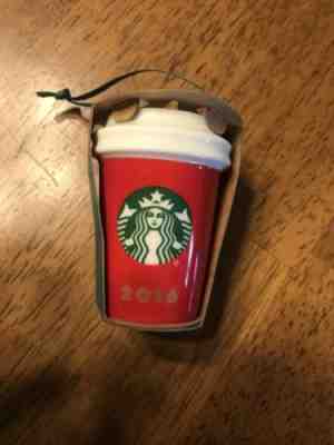 Starbucks 2016 Red Cup Christmas Ornament Brand New HTF - Sold on eBay Nov, 27th 2018 for $9.99