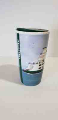 Starbucks 2016 Seattle Ferry Ceramic Double Walled Travel Mug with Lid - NEW - Sold on eBay Nov, 27th 2018 for $45.00