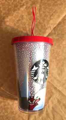 Starbucks 2016 WINTER FOX Acrylic Cold Cup Tumbler 16oz NEW - Sold on eBay Nov, 27th 2018 for $19.99