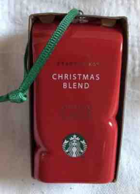 Starbucks 2016 Christmas Blend Coffee Red Bag Christmas Ornament - New - Sold on eBay Nov, 27th 2018 for $6.00
