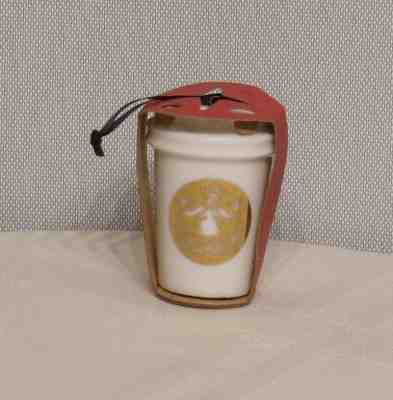Starbucks 2016 Pike Place To Go Cup Christmas Ornament Siren White Gold NWT - Sold on eBay Nov, 27th 2018 for $14.99