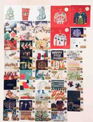2016 Starbucks 51 Holiday Card Lot Set Ugly Sweater Die Cuts New - Sold on eBay Nov, 27th 2018 for $18.99
