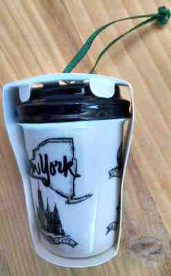 Starbucks Ornament New York NYC NY Cities Buffalo Syracuse Rochester Albany 2017 - Sold on eBay Nov, 28th 2018 for $13.79