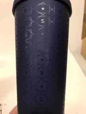 *Starbucks* 2017 Blue S and Star Pattern Venti Cold Cup Cute Design *FreeShippin - Sold on eBay Nov, 28th 2018 for $25.19