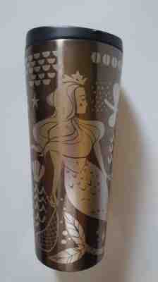 *NEW* Starbucks Black Siren Double Wall Stainless Steel 2017 Tumbler Mug Mermaid - Sold on eBay Nov, 27th 2018 for $21.50