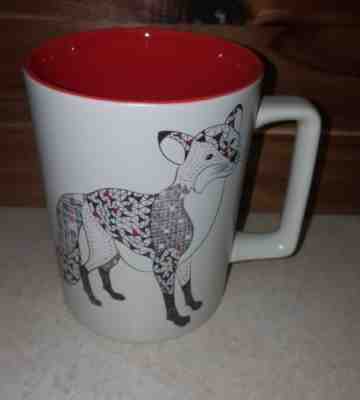 NEW Starbucks 2017 Holiday FOX Mug 12 oz. Cup  - Sold on eBay Nov, 27th 2018 for $10.00
