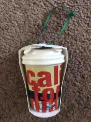 Starbucks 2017 California Holiday Christmas Tree Ornament Mini New Cup Mug - Sold on eBay Nov, 26th 2018 for $8.95