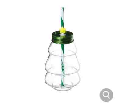 Starbucks Korea 2018 Holiday Tree Glass Coldcup 473ml - Sold on eBay Nov, 28th 2018 for $25.00
