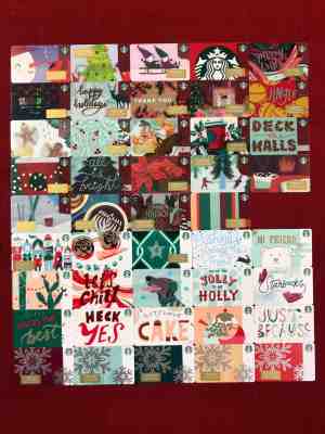 55 NEW STARBUCKS 2018 CHRISTMAS HOLIDAY GIFT CARD SET  - Sold on eBay Nov, 28th 2018 for $19.99
