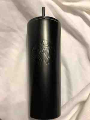New 2018 Starbucks Cold Cup Matte Black Stainless Steel Tumbler 24 fl oz - Sold on eBay Nov, 28th 2018 for $34.95