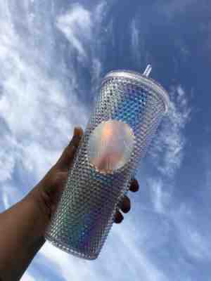 NEW Starbucks 2018 Holiday Rainbow Iridescent Glitter Traveler Tumbler Cup 24 OZ - Sold on eBay Nov, 28th 2018 for $26.00