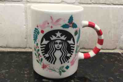 New 2018 Starbucks Christmas Holiday Coffee Cup Mug Candy Cane Striped Handle - Sold on eBay Nov, 27th 2018 for $18.99