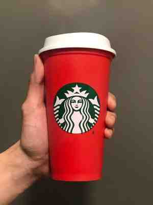 Starbucks Red Reusable 16oz XMAS Holiday Cup 2018 with DRINK DISCOUNT! - Sold on eBay Nov, 27th 2018 for $8.95